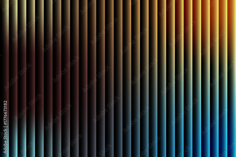 Fototapeta premium Vertical gradient stripes with warm to cool color transition, abstract background.