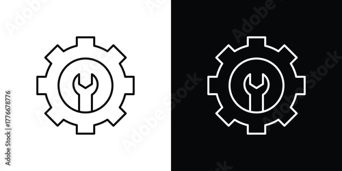 Project Development icon pixel perfect. Outline symbol. Simple linear drawing.