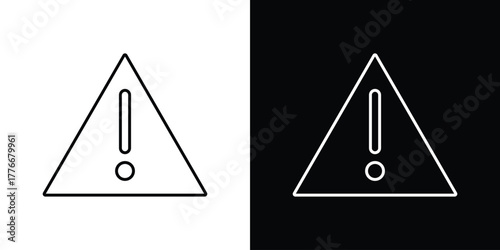 Risk icon pixel perfect. Outline symbol. Simple linear drawing.