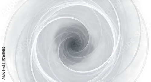 Abstract swirling white light vortex with dark center