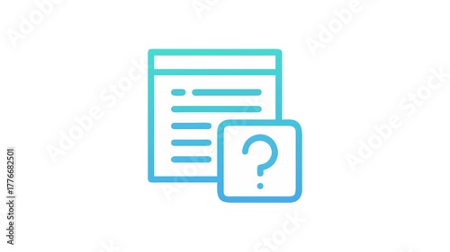 Document with Question Mark Icon for Support Page