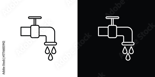 Tap icon pixel perfect. Outline symbol. Simple linear drawing.