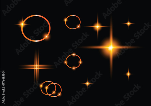Black background design of female gender icons, vector arrows, and circle symbols