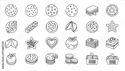Cookie Variations Icon Set