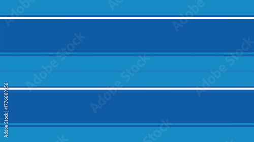 A simple background with horizontal blue stripes and white lines for graphic design use and presentation