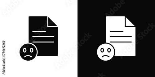 Complaint icon line art editable stroke and solid collection for app design