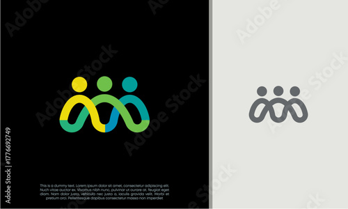 Global Community Logo Icon Elements Template. Community human Logo template vector. Community health care. Abstract Community logo