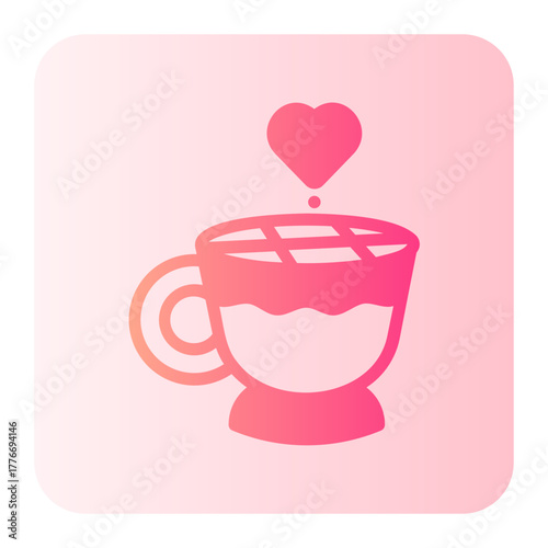 Coffee gradient icon