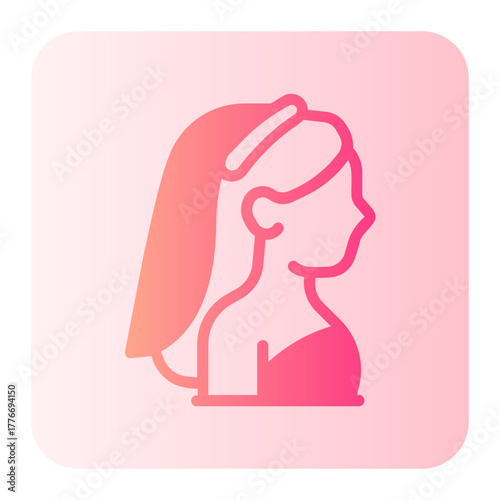 Bride gradient icon