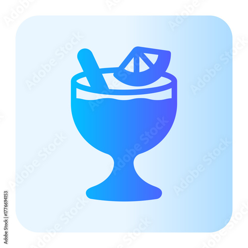 Cocktail gradient icon
