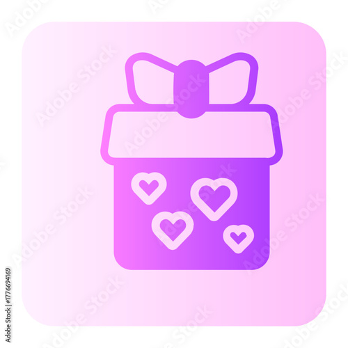 Gift gradient icon