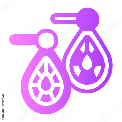 Earrings gradient icon