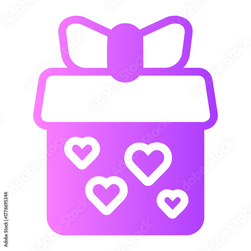 Gift gradient icon