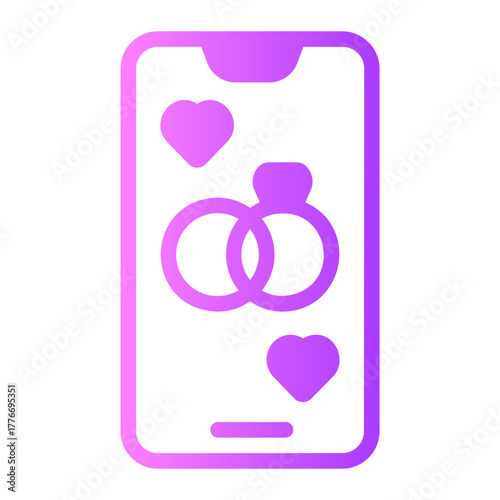 Smartphone gradient icon