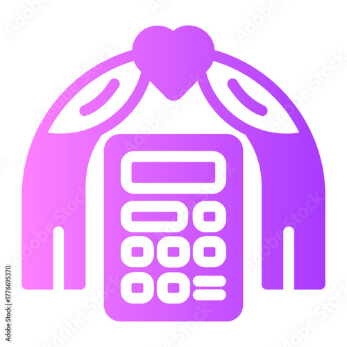 Wedding cost gradient icon
