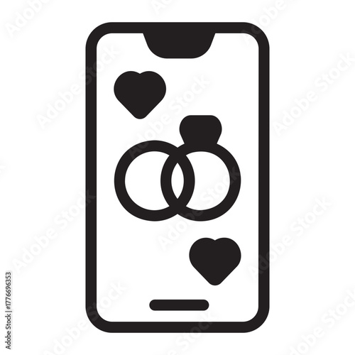 Smartphone glyph icon