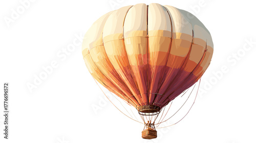 Hot air balloon icon vector