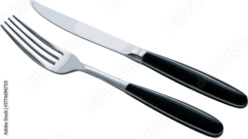 Fork and knife dining icon