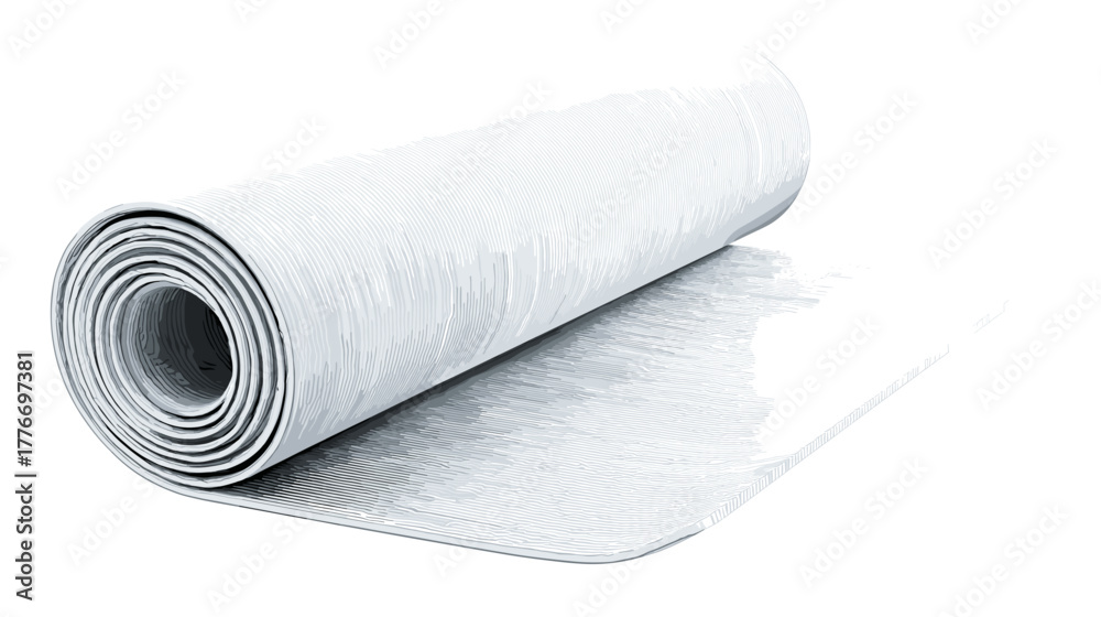 Fototapeta premium Yoga mat wellness icon