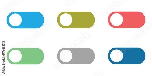Power on and off switch icon vector. Toggle switch symbol. vector illustration.
