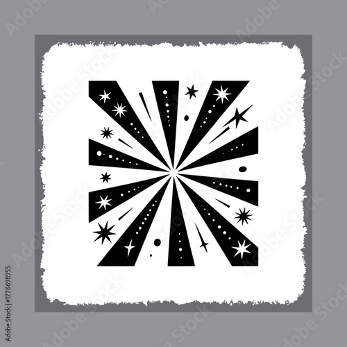 Abstract geometric design with bold color accents and clean lines