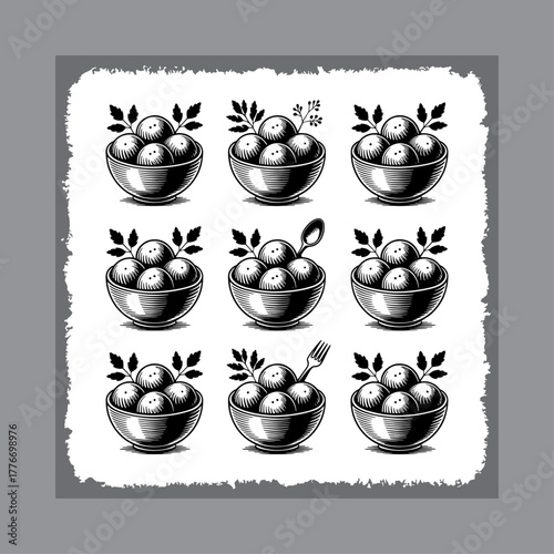 Abstract geometric design with bold color palette and clean lines