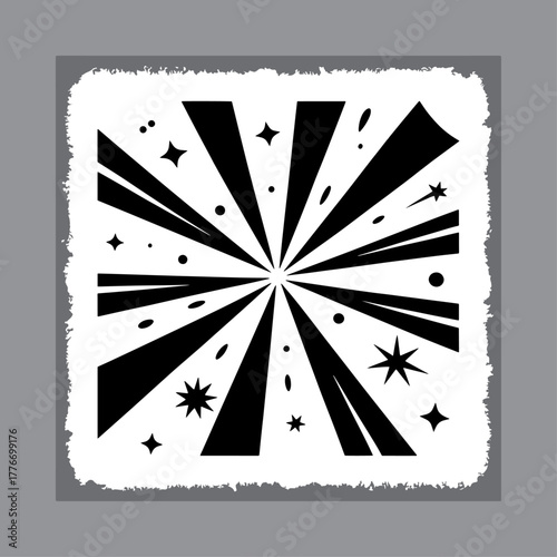 Abstract geometric design with bold color accents and clean lines