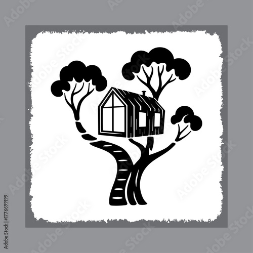 Abstract geometric design with vibrant color palette and clean lines