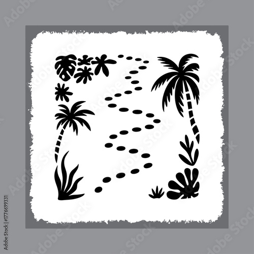 Abstract geometric pattern design with vibrant color palette