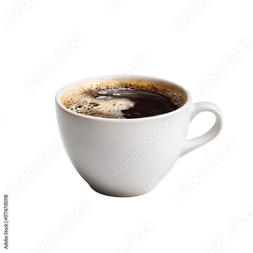 cup of coffee isolated on white