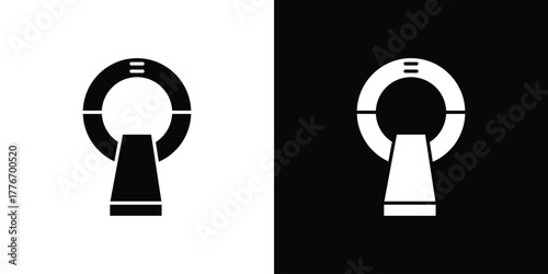 MRI icon line art editable stroke and solid collection for app design