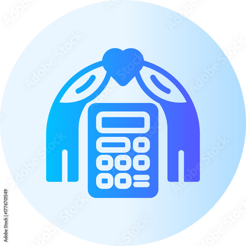 Wedding cost gradient icon