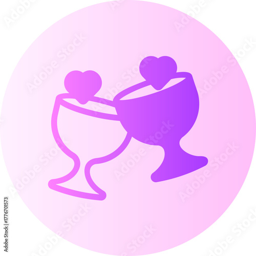 Wine gradient icon