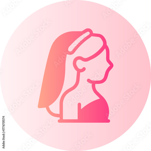 Bride gradient icon