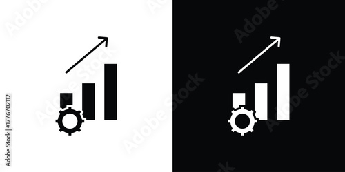 Productivity icon line art editable stroke and solid collection for app design