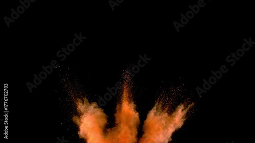 Powder impact in slow motion