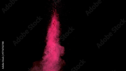 Powder impact in slow motion