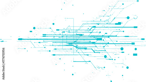 digital circuit diagram technology background