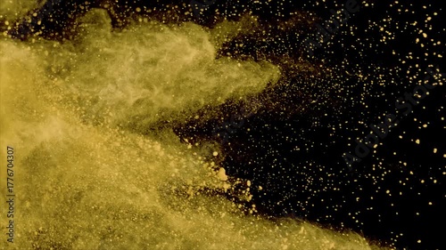 Powder impact in slow motion