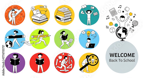 Creative concept vector illustrations showing design, art, and idea generation. Includes teamwork, brainstorming, and creative process elements for modern projects.