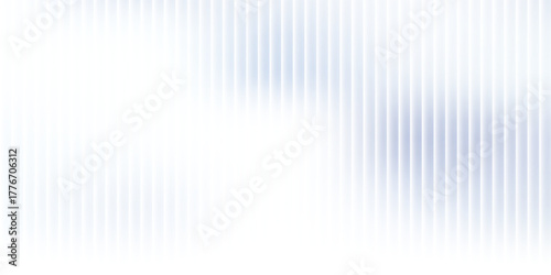 Soft glass ripple gradient in icy pale blue and lavender hues. Delicate reeded texture with frosted distortion effect and minimal vertical blur. Glass texture, vector illustration