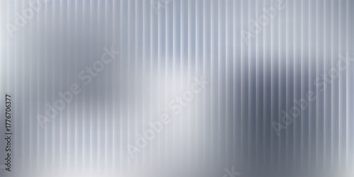 Soft glass ripple gradient in icy pale blue and lavender hues. Delicate reeded texture with frosted distortion effect and minimal vertical blur. Glass texture, vector illustration