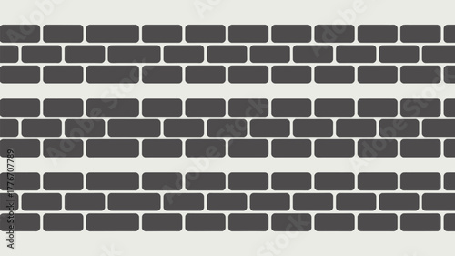 A repeating pattern of dark gray rounded brick shapes arranged in horizontal rows on a light background