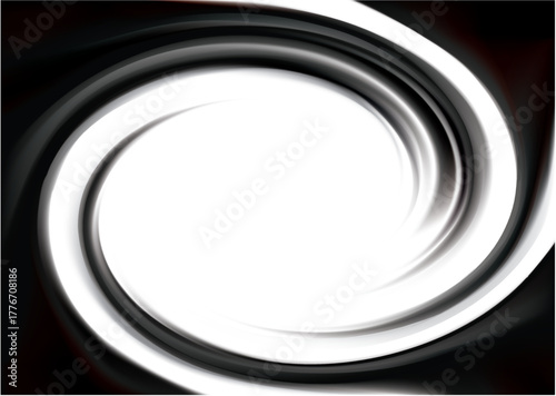 Art fancy modern elegant creative wonderful wavy eddy futuristic luxury ebon aqua backdrop of glossy rippled spraying surface symbol icon logo. Closeup view text space in white glowing center design