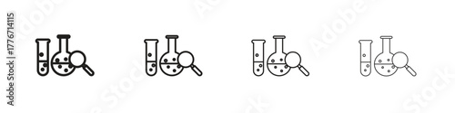 Chemistry icon. Vector isolated pictograms.