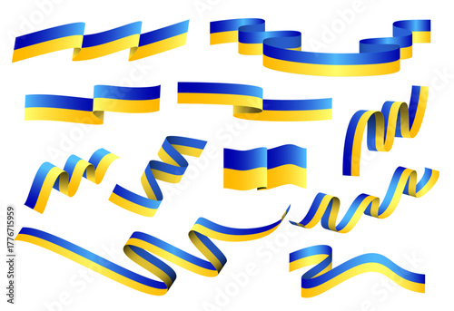 Ukraine Flag. Ukraine National Symbol.