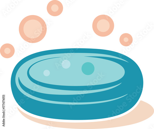 Vector illustration of a soap on transparent background