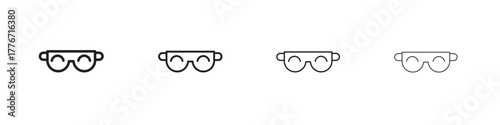 Eye mask icon. Vector isolated pictograms.
