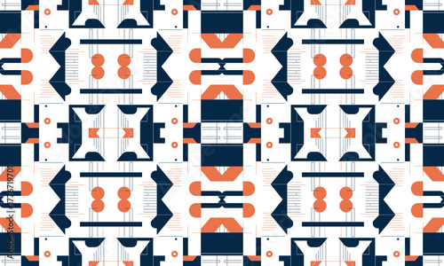 Simple Modern Minimalist Vector Illustration Background with Flat Line Art Pattern for Web, Print, and Packaging