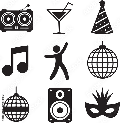 Party Time Icons Set